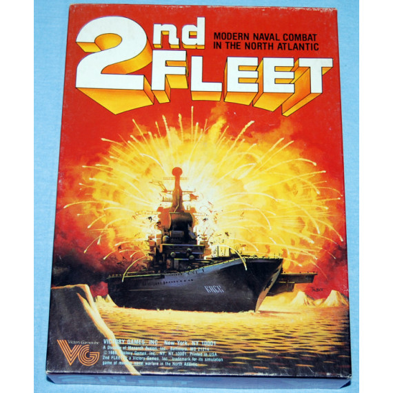 2nd Fleet - Modern Naval Combat in the North Atlantic - Strategy/War Board Game by Victory Games (1986)