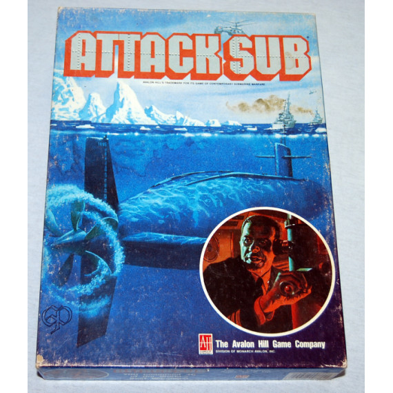 Attack Sub Card Based Game by Avalon Hill (1991)