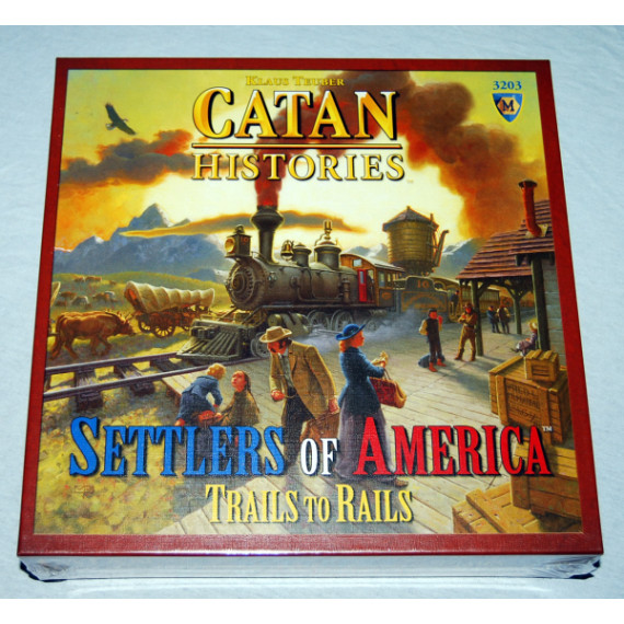 Catan Histories Settlers of America-Trails to Rails by Mayfair Games (2010) New