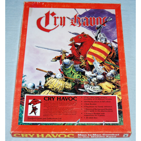 Cry Havoc - Medieval Man to Man Combat Board Game by Standard Games (1981)