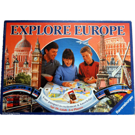 Explore Europe  Board Game by Ravensburger (1992) Unplayed