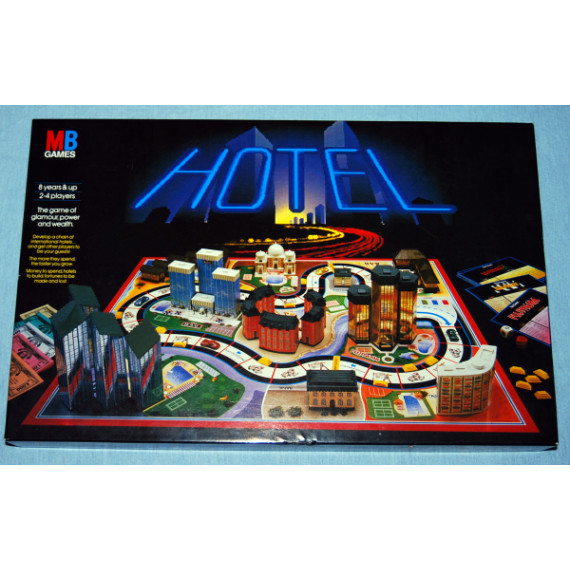 Hotel - Family Board Game of Glamour,Power and Wealth by MB Games (1986)