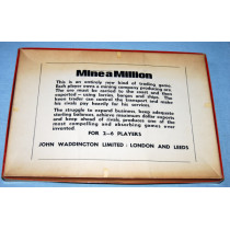 Mine a Million Board Game by Waddingtons (1965) 