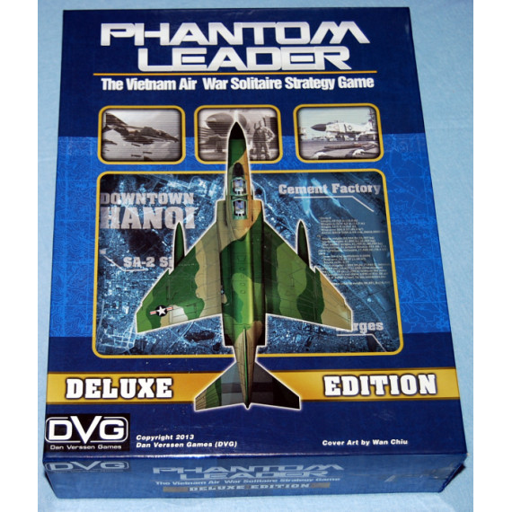 Phantom Leader Deluxe Edition - The Vietnam Air War Solitaire Strategy Board Game by DVG (2013) Unplayed