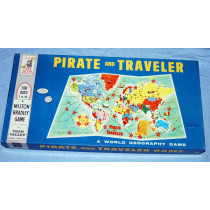 Pirate and Traveler - Family Board Game by MB Games / Chad Valley (1960's)