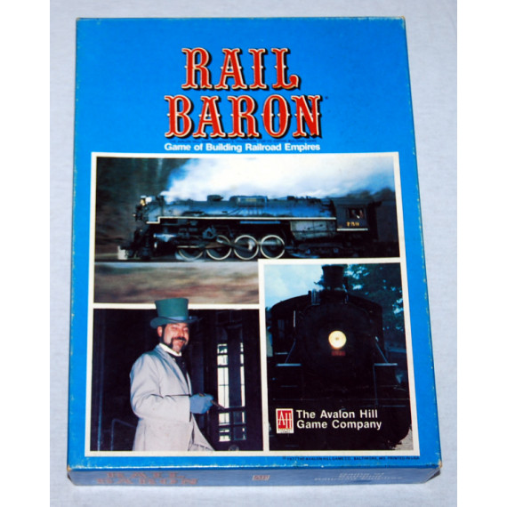 Rail Baron Game of Building Railroad Empires by Avalon Hill (1977)