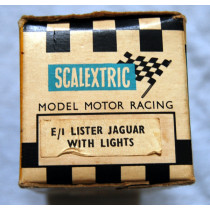 E/1 Lister Jaguar with Lights Blue Car by Scalextric