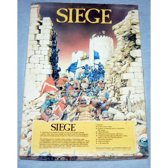 Siege - Man to Man Combat in Medieval Times by Standard Games (1983) 