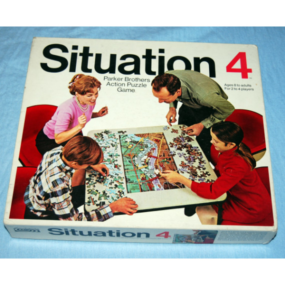 Situation 4  - War / Strategy Board Game by Parker (1968)