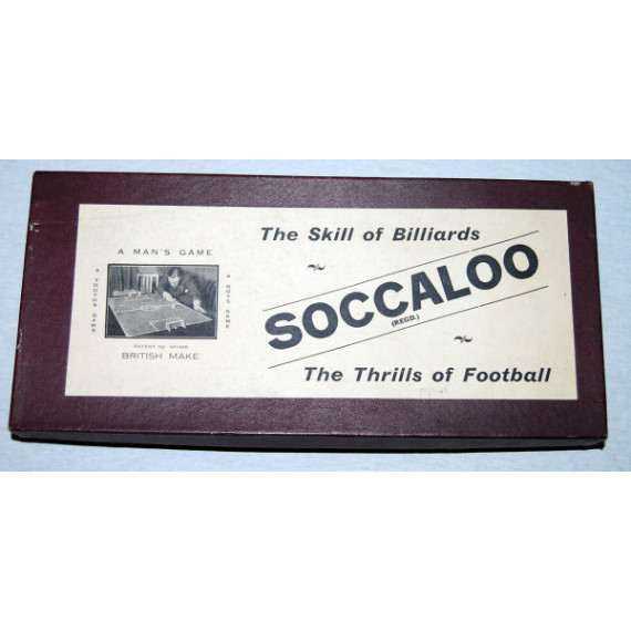 Soccaloo Table Football Game by The Milborne Soccaloo Company (1930's) Rare