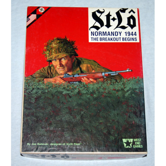 St Lô - Normandy 1944 The Breakout Begins - War Board Game by West End Games (1986)