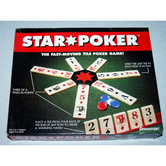 Star Poker Board Game by Pressman (1994)