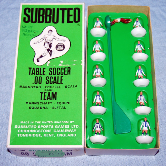 West Bromwich Albion Ref 003 Subbuteo Heavyweight (1979) 