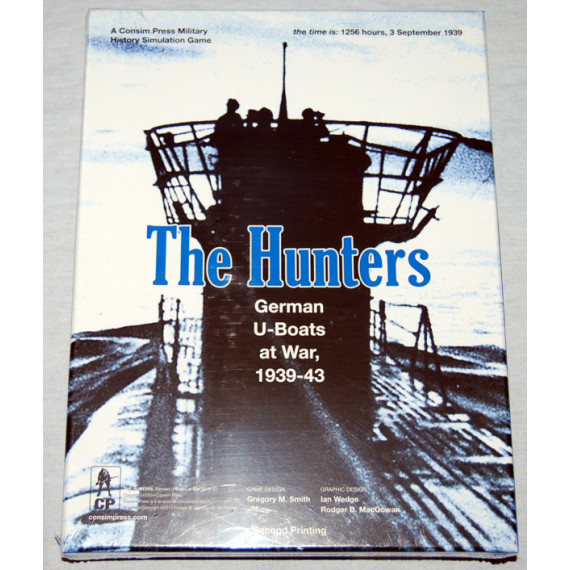 The Hunters - German U-Boats at War Board Game by Consim Press (2014) New