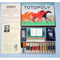 Totopoly Horse Racing Board Game by Waddingtons (1940's) Unplayed