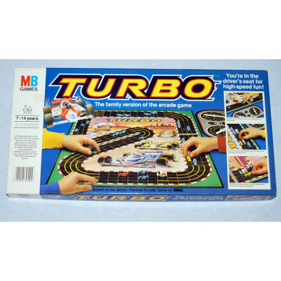 Turbo -Motor Racing Board Game by MB Games (1983)