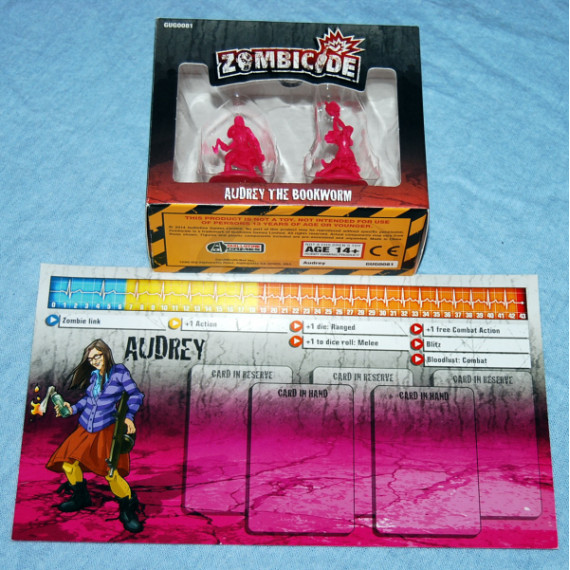 Zombicide Expansion - Audrey The Bookworm by Cool Mini or Not (2014) As New